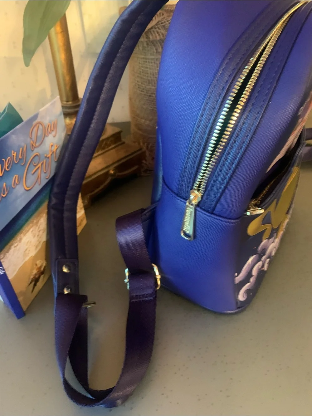 DISNEY, NEW WITH NO TAG, LOUNGEFLY, Aladdin Jasmine Castle mini backpack.